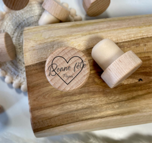 Bouchon personnalisé bonne fête coeur