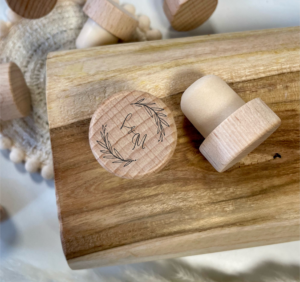 Bouchon personnalisé initiale mariage