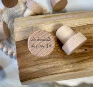 Bouchon personnalisé la bouteille de papi