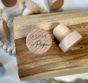 Bouchon personnalisé la cuvé de papa