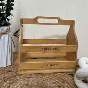 Caisse à bouteilles je peux pas, j'ai apéro
