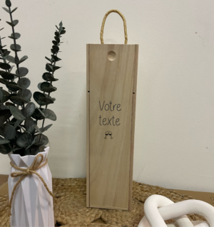 Boite à vin personnalisé completement