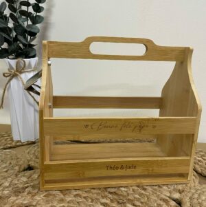 Caisse à bouteilles - Bonne fête papa