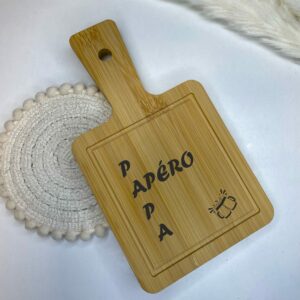 Planche à découper personnalisée papa apéro